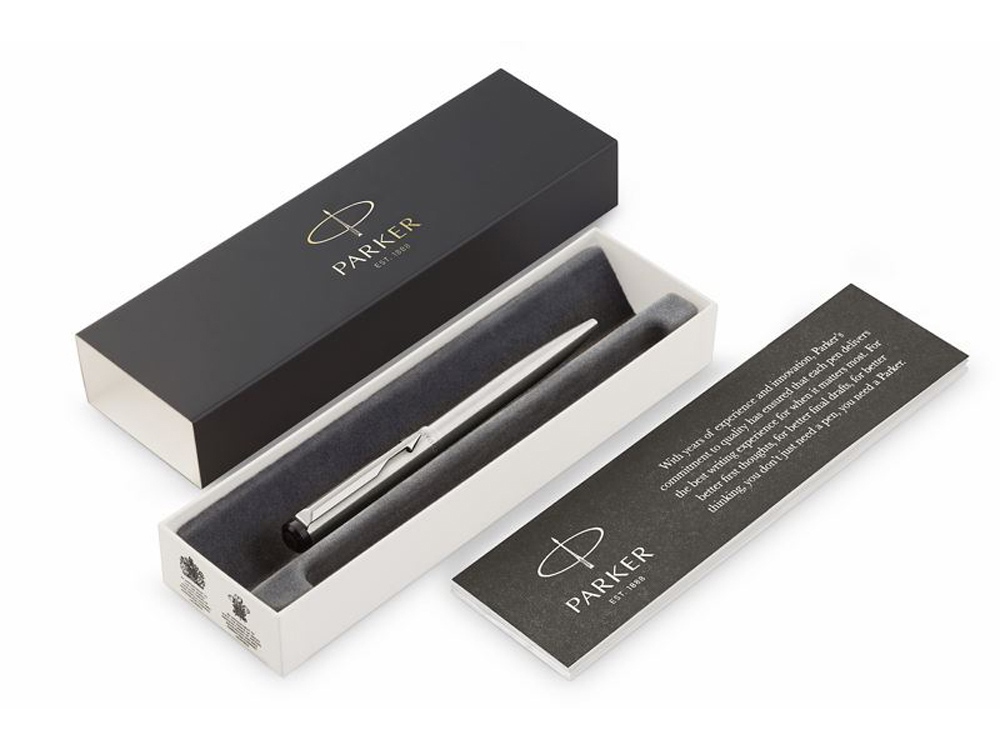 Ручка шариковая Parker Vector Standard T01 Stainless Steel CT, серебристый