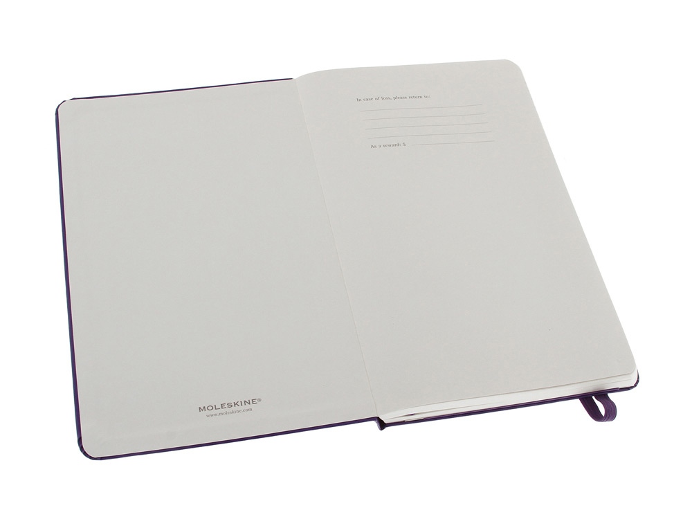 Записная книжка Moleskine Classic (в линейку) в твердой обложке, Large (13х21см), фиолетовый Записная книжка Moleskine Classic (в линейку) в твердой обложке, Large (13х21см), фиолетовый