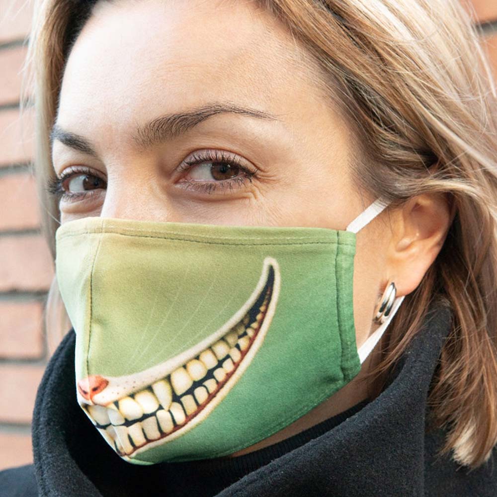 Каталог Маска из нейлона многоразовая с принтом 'Чеширский кот' от интернет-магазина «7 Сувениров»