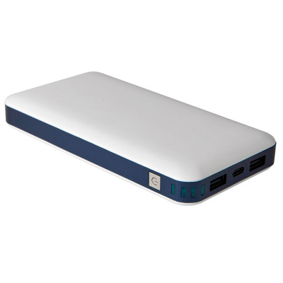 Универсальный аккумулятор BIG POWER (20000mAh), белый, 7,5х14,8х2 см, пластик Универсальный аккумулятор BIG POWER (20000mAh), белый, 7,5х14,8х2 см, пластик