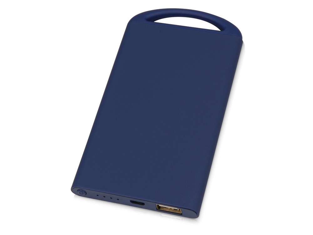Портативное зарядное устройство Shine с зеркальной гравировкой, 4000 mAh, синий Портативное зарядное устройство Shine с зеркальной гравировкой, 4000 mAh, синий