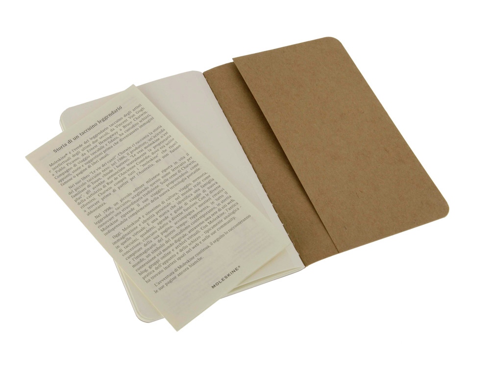 Записная книжка Moleskine Cahier (нелинованный, 3 шт.), Pocket (9х14см), бежевый Записная книжка Moleskine Cahier (нелинованный, 3 шт.), Pocket (9х14см), бежевый