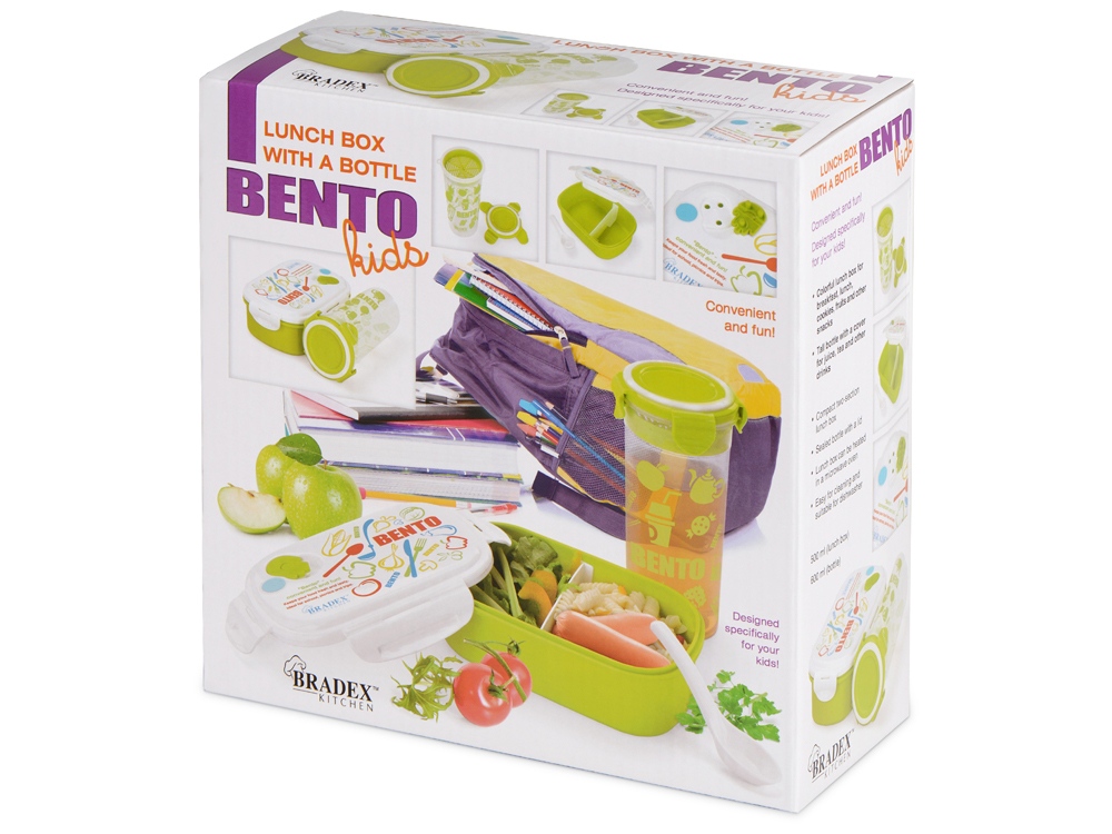 Набор детский (ланч-бокс+бутылка) BENTO KIDS