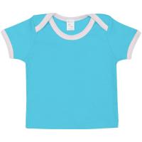 Каталог Футболка детская с коротким рукавом Baby Prime, бирюзовая с розовым от интернет-магазина «7 Сувениров»