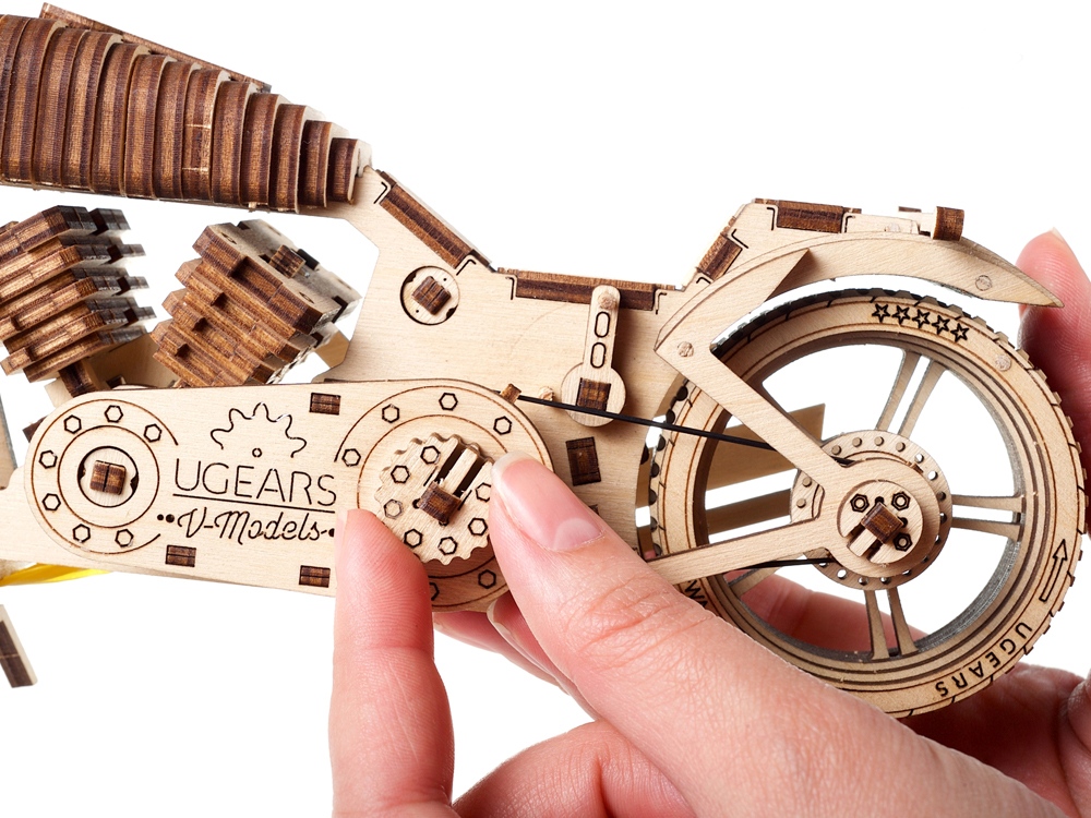 3D-ПАЗЛ UGEARS Байк VM-02 3D-ПАЗЛ UGEARS Байк VM-02