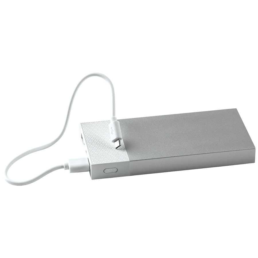 Универсальный аккумулятор "Slim Pro" (10000mAh),белый, 13,8х6,7х1,5 см,пластик,металл Универсальный аккумулятор "Slim Pro" (10000mAh),белый, 13,8х6,7х1,5 см,пластик,металл